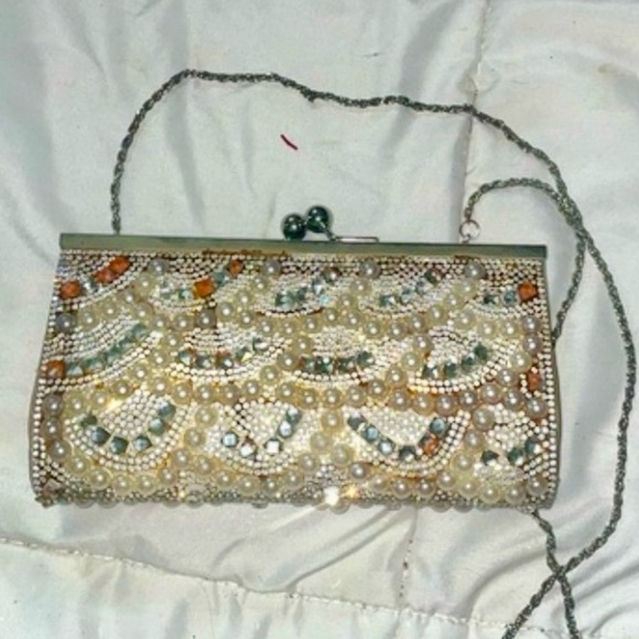 Sparkling purse✨beaded clutch evening bag party bag bedazzled bag - Picture 1 of 13